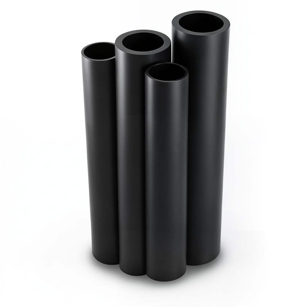 HDPE Pipes PE 100 Pressure 4 Bar 400 mm Diameter 9.8 mm Thickness Black