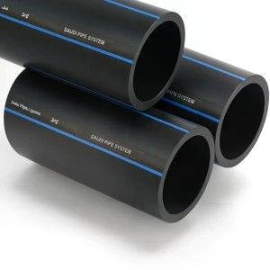 أنابيب HDPE السعودي PE 80 ضغط 5 بار قطر خارجي 50 مم سمك 2 مم لون أسود | مصنع أنظمة الانابيب السعودي (SPS)