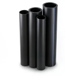 HDPE Pipes PE 100 Pressure 4 Bar Diameter 450 mm Thickness 11.0 mm Black