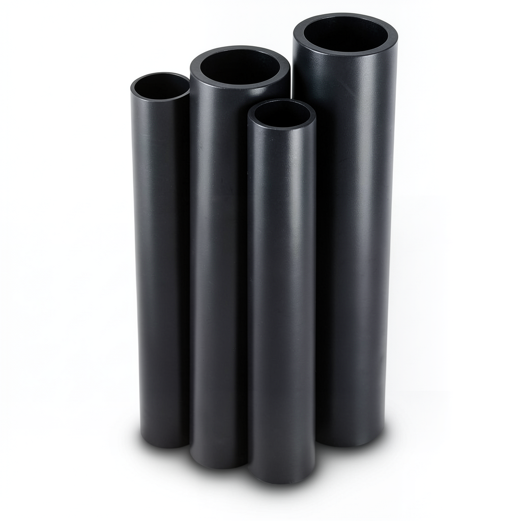 أنابيب HDPE PE 100 ضغط 4 بار قطر خارجي 560 مم سمك 13.7 مم لون أسود