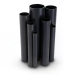 مواسير UPVC ضغط 2.5 بار قطر خارجي 200 مم سمك 1.8 مم لون اسود