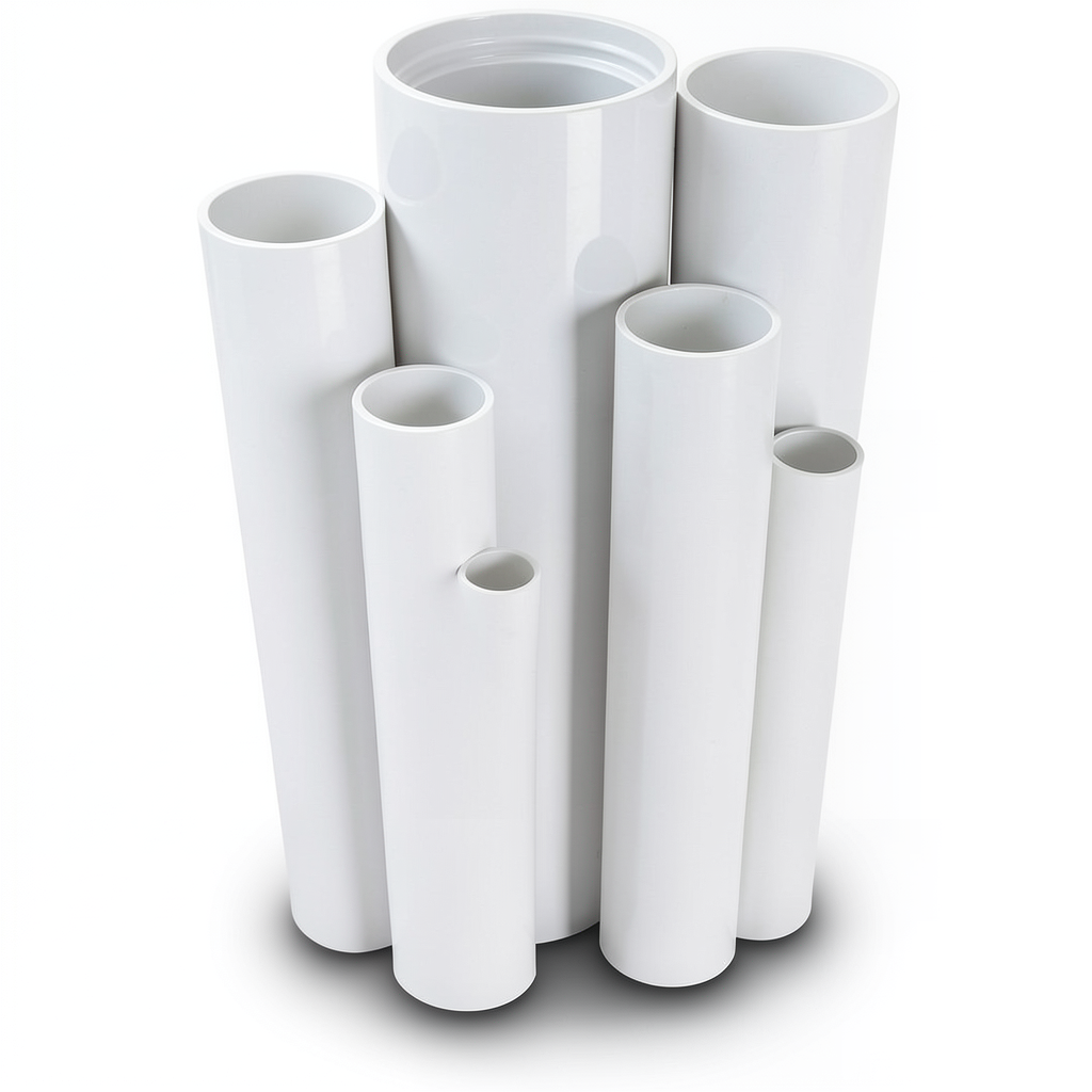 UPVC Pipes Pressure 4 Bar Outside Diameter 200 mm Thickness 4 mm White