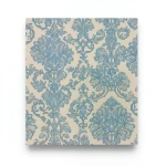 Italian Wall Decoration Beige with Blue, 10m x 0.73m, Model 25013