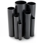 UPVC Pipes 10 Bar Pressure 200 mm Diameter 9.6 mm Thickness Black