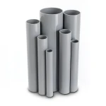 UPVC Pipes 16 Bar Pressure 200 mm Diameter 14.9 mm Thickness Gray