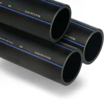 مواسير HDPE PE 80 ضغط 8 بار قطر خارجي 63 مم سمك 3.8 مم لون أسود | مصنع أنظمة الانابيب السعودي (SPS)