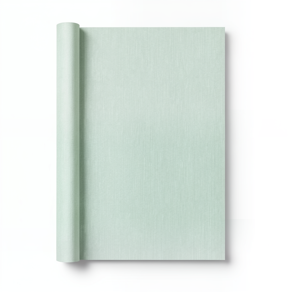 Patterned Wallpaper 10m x 0.53m Light Green, Model 10004-07
