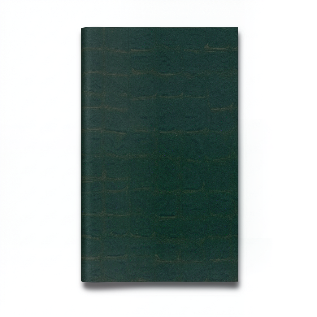 Patterned Wallpaper 10 m x 0.70 m Dark Green, Model 13039