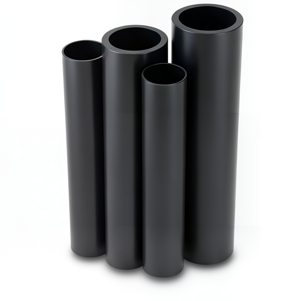 HDPE Pipes PE 80 Pressure 5 Bar Outer Diameter 315 mm Thickness 12.1 mm Black