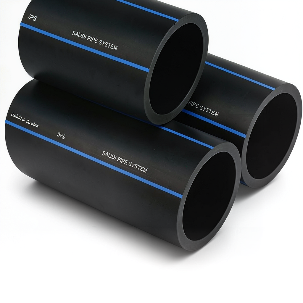 SPS HDPE Pipes PE 80 Pressure 5 Bar Outside Diameter 75 mm Thickness 2.9 mm Black | Saudi Pipes Systems (SPS)