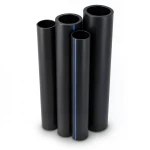 HDPE Pipes PE 100 Pressure 4 Bar 900 mm Diameter 22.0 mm Thickness Black