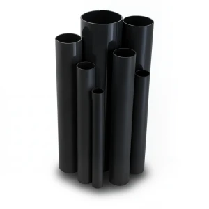 مواسير UPVC ضغط 10 بار قطر خارجي 160 مم سمك 7.7 مم لون اسود