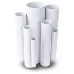 مواسير UPVC ضغط 16 بار قطر خارجي 160 مم سمك 11.9 مم لون أبيض