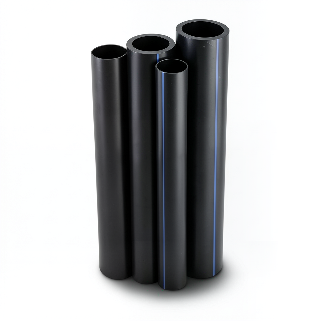مواسير HDPE PE 100 ضغط 4 بار قطر خارجي 1200 مم سمك 29.4 مم لون أسود