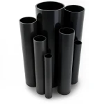 UPVC Pipes Nominal Pressure 10 Bar Outside Diameter 160 mm Thickness 7.7 mm Black