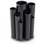 مواسير UPVC ضغط 2.5 بار قطر خارجي 200 مم سمك 1.8 مم لون اسود