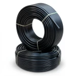 أنابيب HDPE الراجحي PE 80 ضغط 5 بار قطر خارجي 75 مم سمك 2.9 مم لون أسود