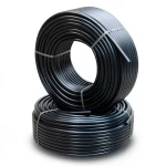 أنابيب HDPE PE 80 ضغط 5 بار قطر خارجي 90 مم سمك 3.5 مم أسود
