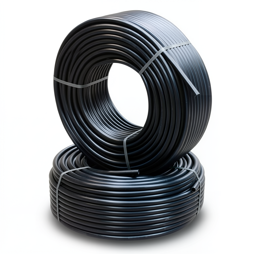 أنابيب HDPE PE 80 ضغط 5 بار قطر خارجي 90 مم سمك 3.5 مم أسود