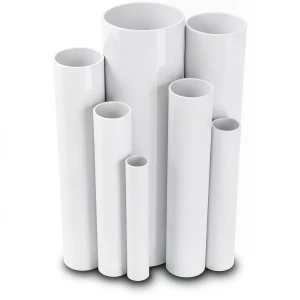 مواسير UPVC ضغط 2.5 بار قطر 200 مم سمك 1.8 مم أبيض
