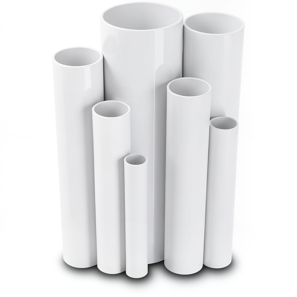 UPVC Pipes 2.5 Bar Pressure 200 mm Diameter 1.8 mm Thickness White