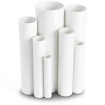 مواسير UPVC ضغط 6 بار قطر خارجي 200 مم سمك 5.9 مم لون أبيض