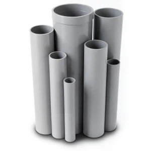 UPVC Pipes Pressure 6 Bar Outside Diameter 200 mm Thickness 5.9 mm Gray