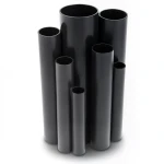 مواسير UPVC ضغط اسمي 6 بار قطر خارجي 200 مم سمك 5.9 مم لون أسود