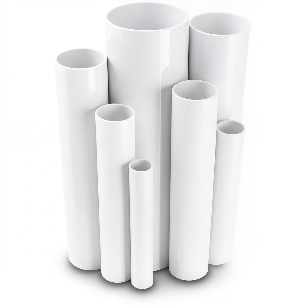UPVC Pipes Pressure 4 Bar Outside Diameter 200 mm Thickness 4 mm White
