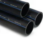 أنابيب SPS HDPE PE 80 ضغط 5 بار قطر خارجي 110 مم سمك 4.2 مم لون أسود | مصنع أنظمة الانابيب السعودي (SPS)