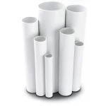 مواسير UPVC ضغط 10 بار قطر خارجي 200 مم سمك 9.6 مم لون أبيض