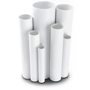 UPVC Pipes Nominal Pressure 10 Bar Outside Diameter 200 mm Thickness 9.6 mm White