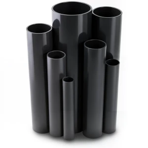 UPVC Pipes Nominal Pressure 4 Bar Outside Diameter 200 mm Thickness 4 mm Black