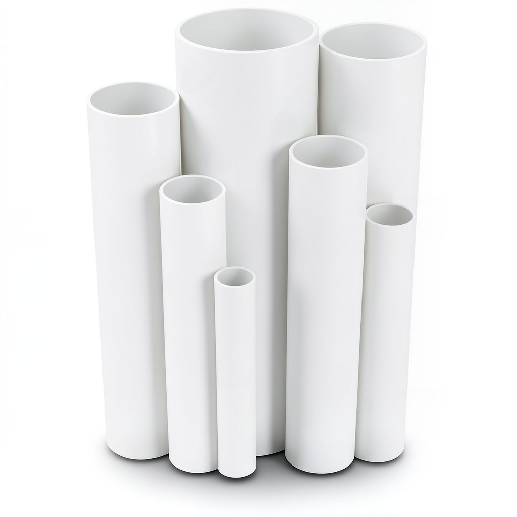 UPVC Pipes Pressure 6 Bar Outside Diameter 200 mm Thickness 5.9 mm White