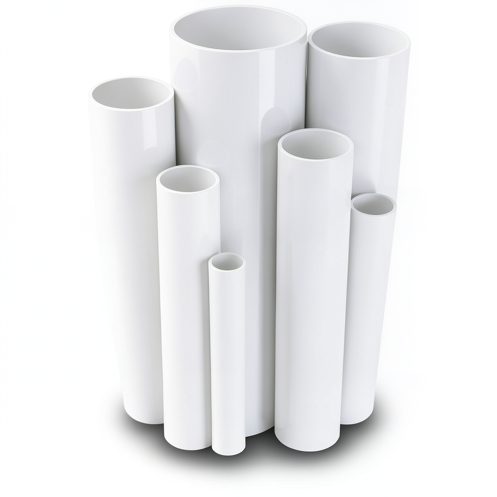 UPVC Pipes Nominal Pressure 16 Bar Outside Diameter 200 mm Thickness 14.9 mm White