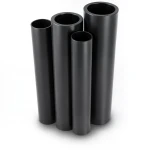 مواسير HDPE PE 80 ضغط 5 بار قطر خارجي 180 مم سمك 6.9 مم لون أسود
