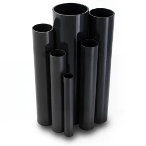 UPVC Pipes Nominal Pressure 16 Bar Outside Diameter 200 mm Thickness 14.9 mm Black