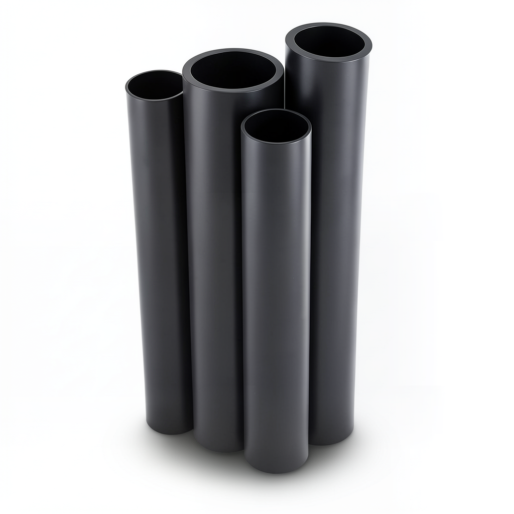 مواسير HDPE PE 80 ضغط 5 بار قطر خارجي 225 مم سمك 8.6 مم لون اسود