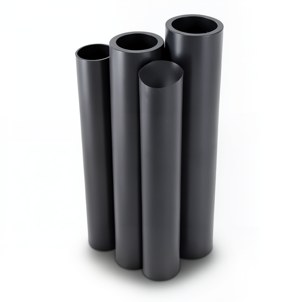 HDPE Pipes PE 80 Pressure 5 Bar Outer Diameter 250 mm Thickness 9.6 mm Black