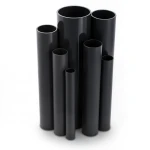 UPVC Pipes 10 Bar Pressure 200 mm Diameter 9.6 mm Thickness Black