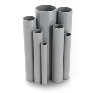 UPVC Pipes 16 Bar Pressure 200 mm Diameter 14.9 mm Thickness Gray