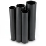 مواسير HDPE PE 100 ضغط 4 بار قطر 710 مم سمك 17.4 مم لون أسود