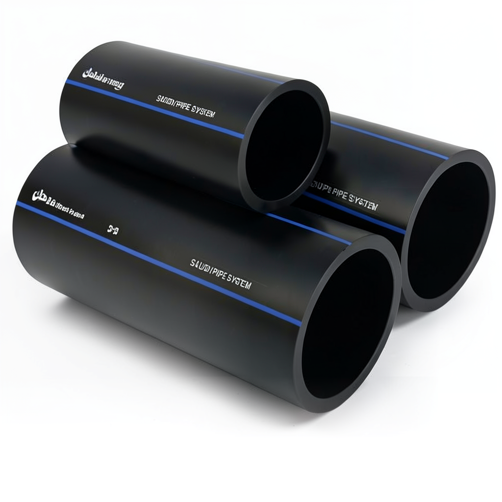 أنابيب HDPE SPS PE 80 ضغط 5 بار قطر خارجي 75 مم سمك 2.9 مم أسود | مصنع أنظمة الانابيب السعودي (SPS)