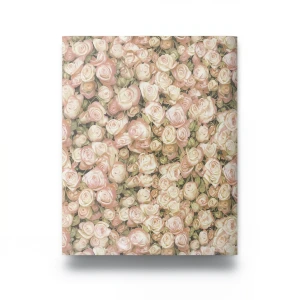 Italian Wallpaper Floral Design 10m×0.73m Beige with Pink