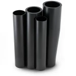 مواسير HDPE PE 100 ضغط 4 بار قطر خارجي 800 مم سمك 19.6 مم لون أسود