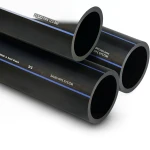 أنابيب HDPE PE 80 ضغط 12.5 بار قطر خارجي 125 مم سمك 11.4 مم لون أسود | مصنع أنظمة الانابيب السعودي (SPS)
