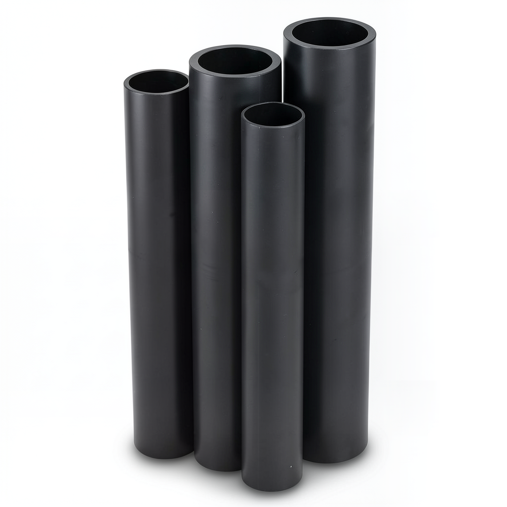 مواسير HDPE الراجحي PE 100 ضغط 4 بار قطر خارجي 1000 مم سمك 24.5 مم أسود