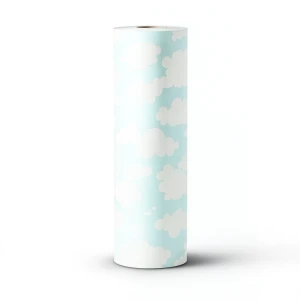 American Wall Covering Youth & Children 10m x 0.53m Off White Blue