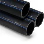 أنابيب HDPE السعودي PE 80 ضغط 8 بار قطر خارجي 75 مم سمك 4.5 مم لون أسود | مصنع أنظمة الانابيب السعودي (SPS)