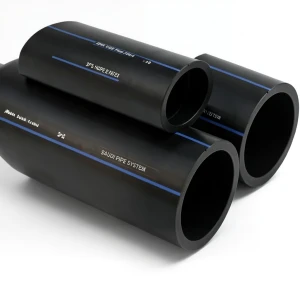 أنابيب SPS HDPE PE 80 ضغط 5 بار قطر خارجي 110 مم سمك 4.2 مم لون أسود | مصنع أنظمة الانابيب السعودي (SPS)